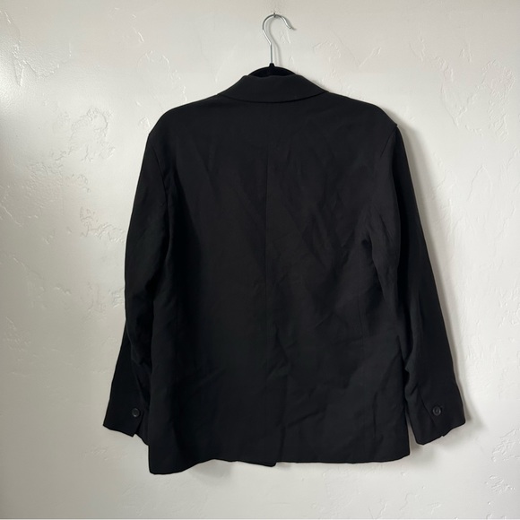 NWT EVERLANE | Black The Easy One Button Blazer - Picture 6 of 11